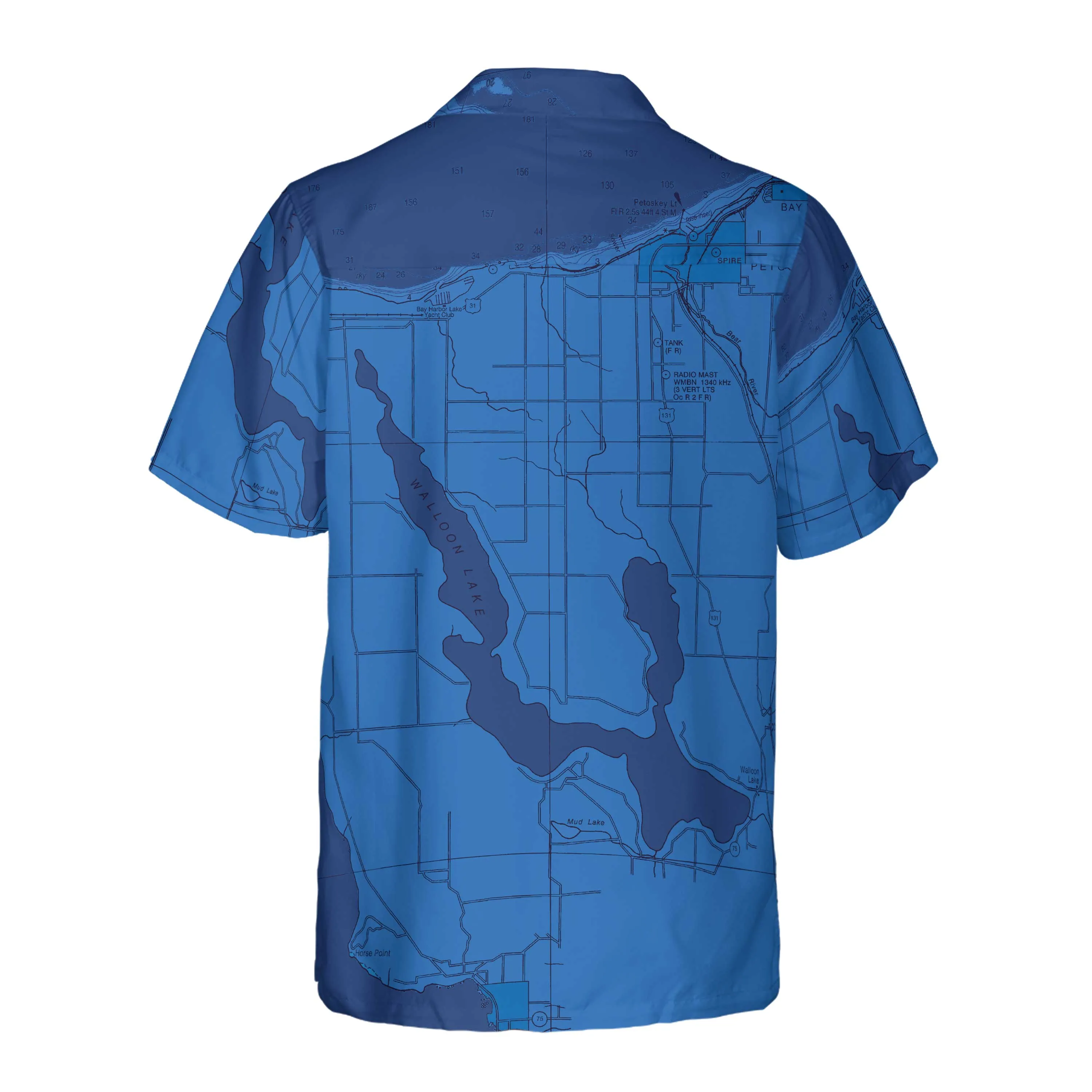 The Walloon Lake Blues Coconut Button Camp Shirt