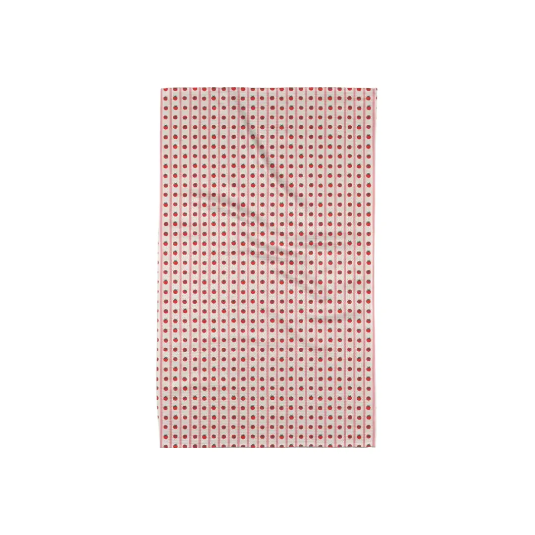 Tomato Stripes Tea Towel