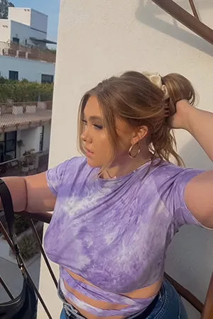 Toree Wrap Around Short Sleeve Top