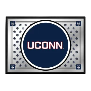 UConn Huskies: Team Spirit - Framed Mirrored Wall Sign