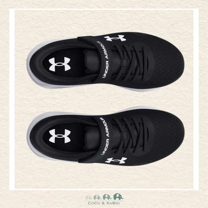 Under Armour: Boys' Pre-School Pursuit 3 AC Running Shoes - Black/White (Q3-86)