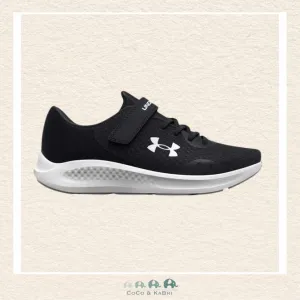 Under Armour: Boys' Pre-School Pursuit 3 AC Running Shoes - Black/White (Q3-86)
