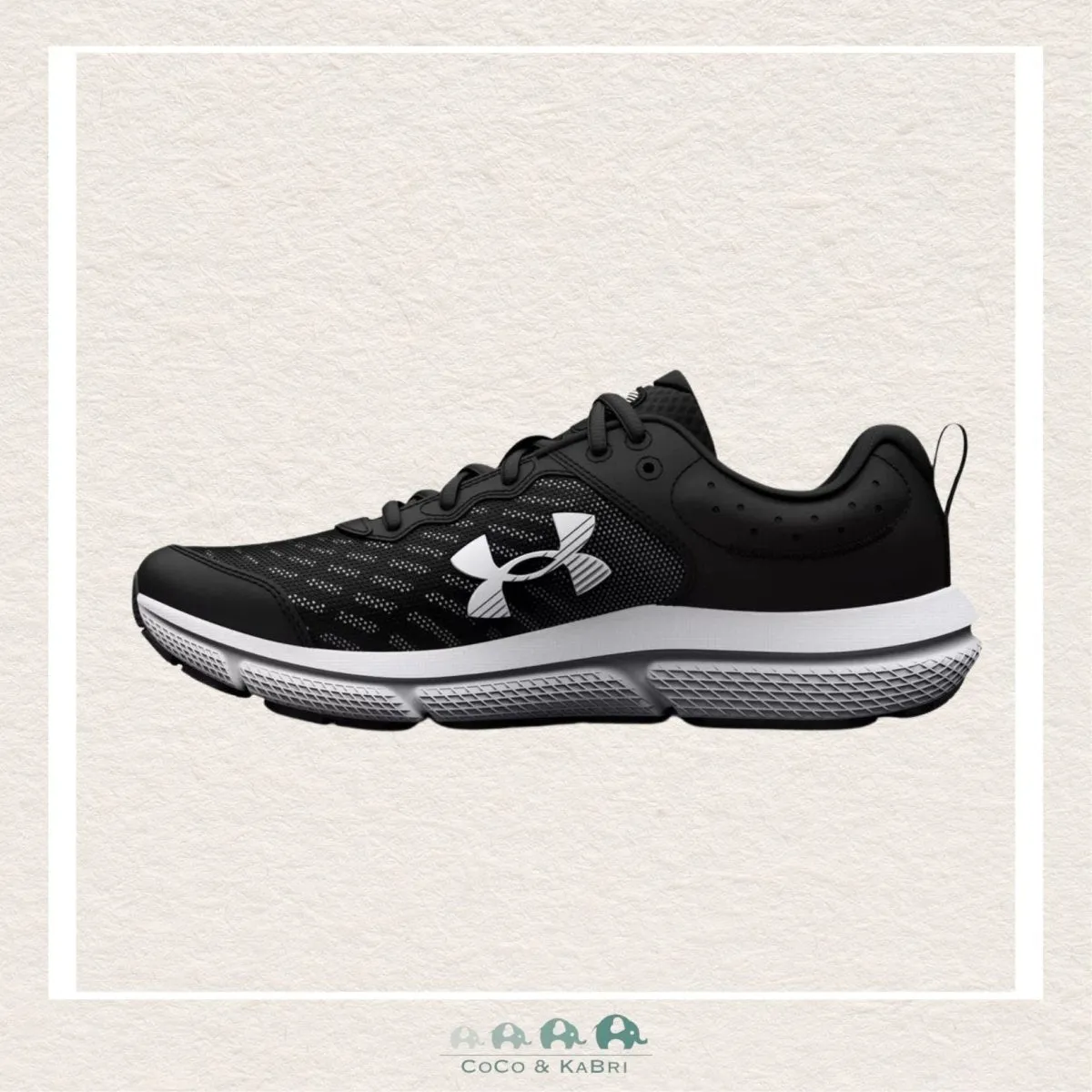 Under Armour Youth Boy's Grade School Assert 10 Running Shoes Black (Wide) (M3-1)
