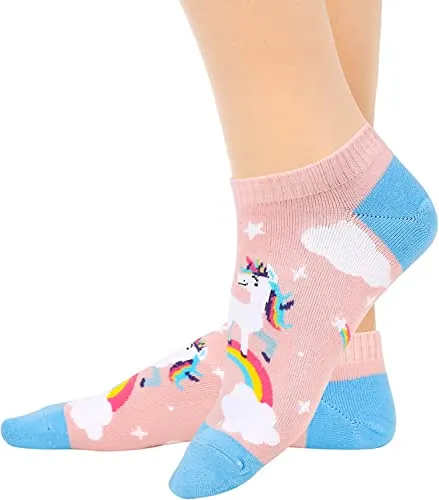 Unicorn Lover Gifts for Women Unicorn Gifts for Girl Lady Female Crazy Unicorn Socks 2 Pairs