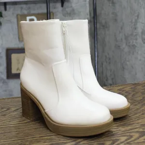 Universal Thread Jenna Platform Boots with Memory Foam Insole Off White 6M
