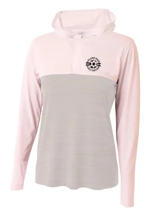 Upland High Girls Soccer - Embroidered Women's Two Tone Warm Up Hoodie