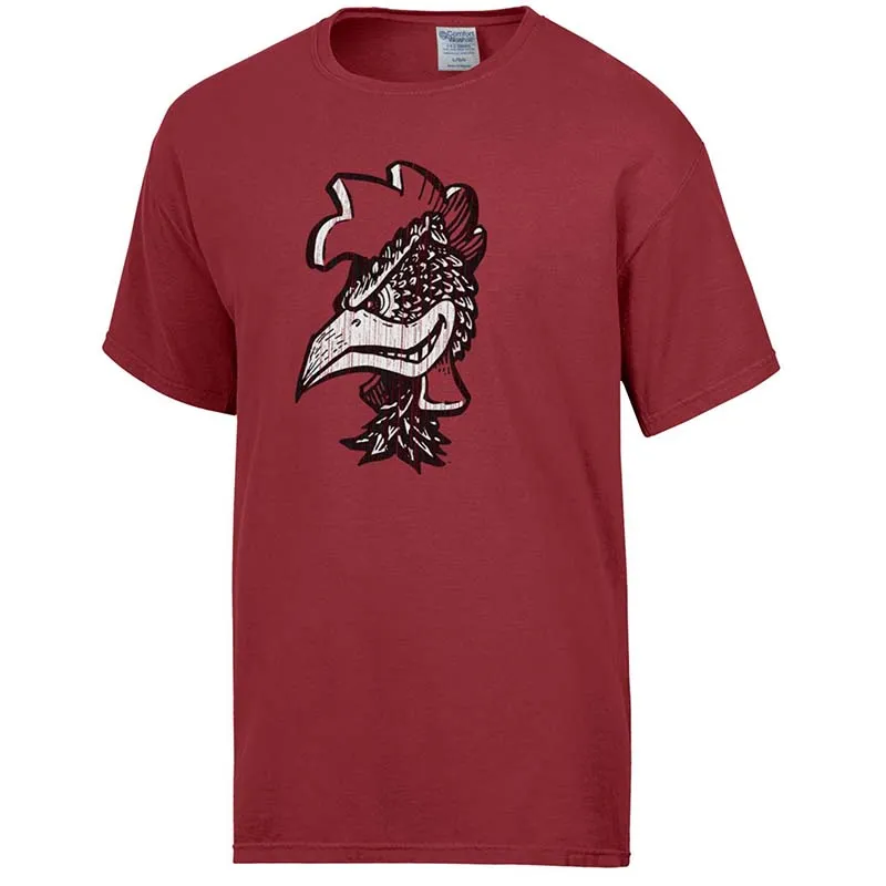 USC Throw Back Rooster Head Short Sleeve T-Shirt