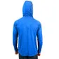 VAIKOBI UV PERFORMANCE HOODED TECH TOP - CYAN