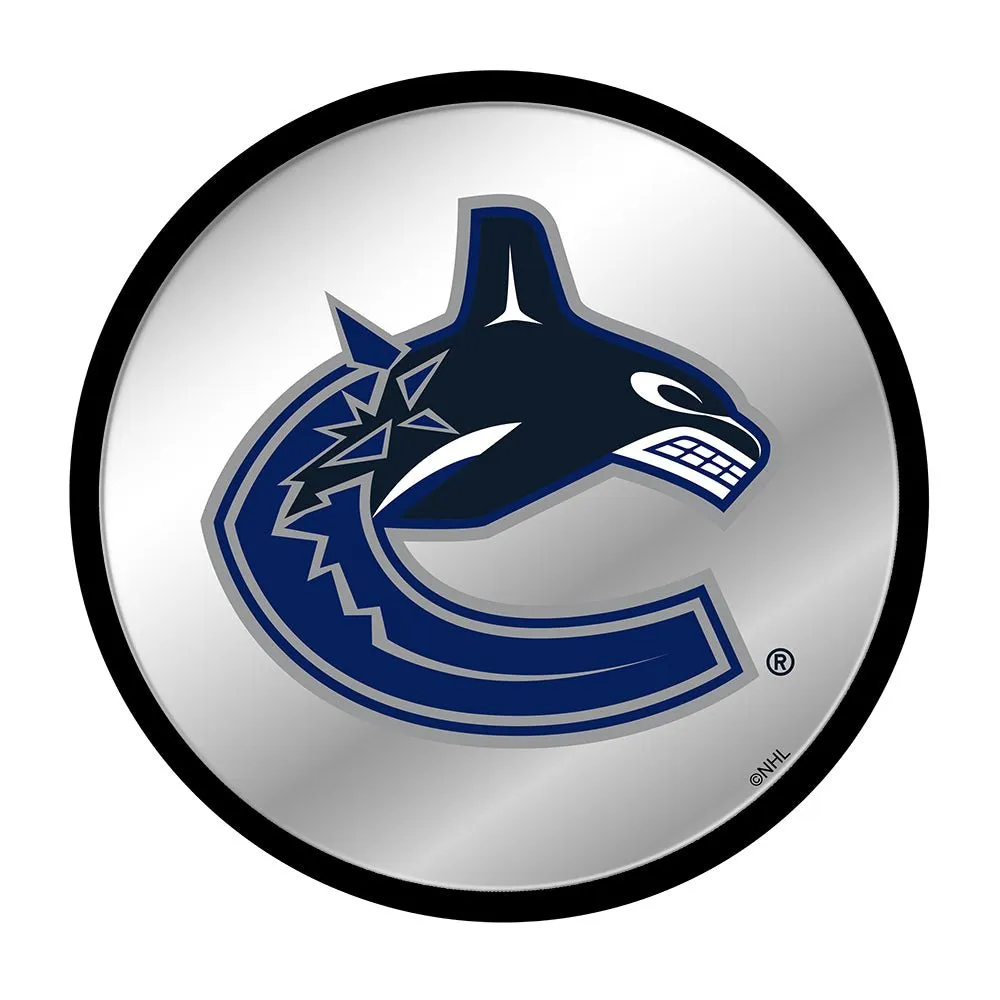 Vancouver Canucks: Modern Disc Mirrored Wall Sign