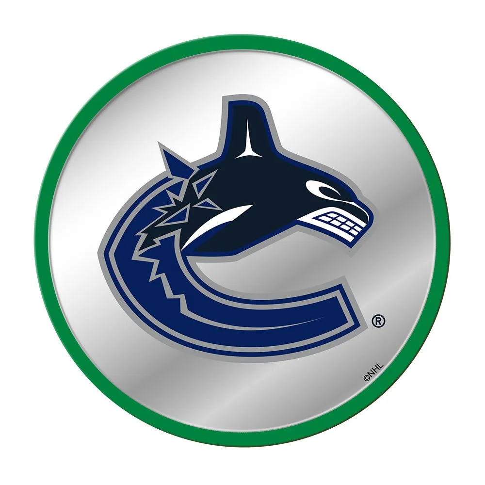 Vancouver Canucks: Modern Disc Mirrored Wall Sign