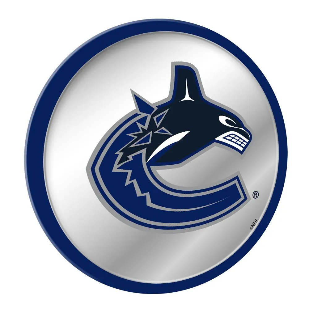 Vancouver Canucks: Modern Disc Mirrored Wall Sign