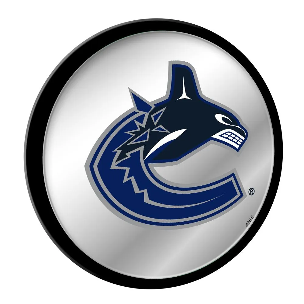 Vancouver Canucks: Modern Disc Mirrored Wall Sign
