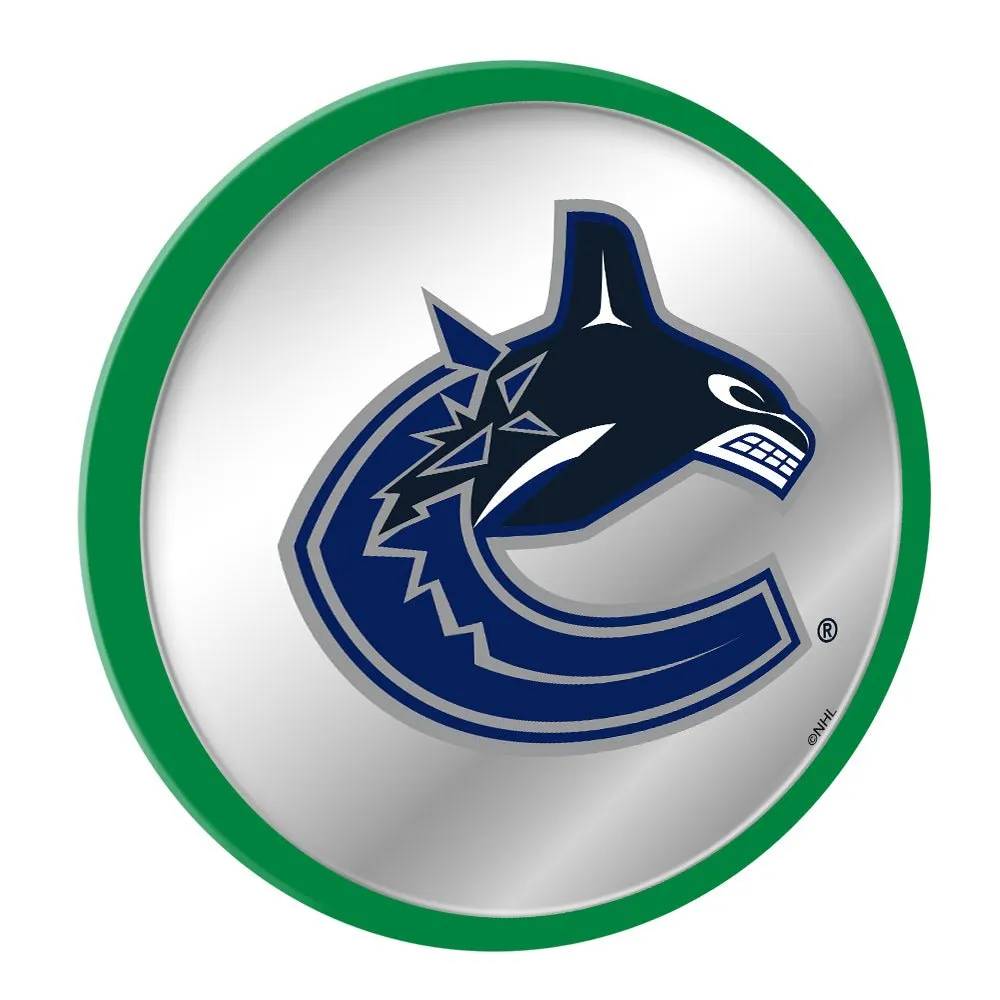 Vancouver Canucks: Modern Disc Mirrored Wall Sign