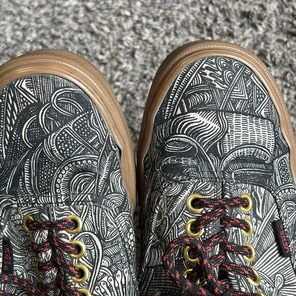 Vans Shoes Mens 8 Zio Ziegler Art Gallery Geometric Tribal 721277 Low Top Gum