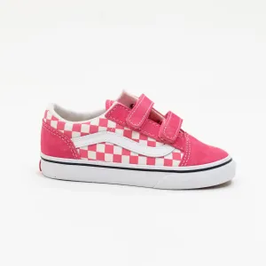 Vans Toddler & Kids Old Skool V - (Color Theory) Checkerboard Honeysuckle