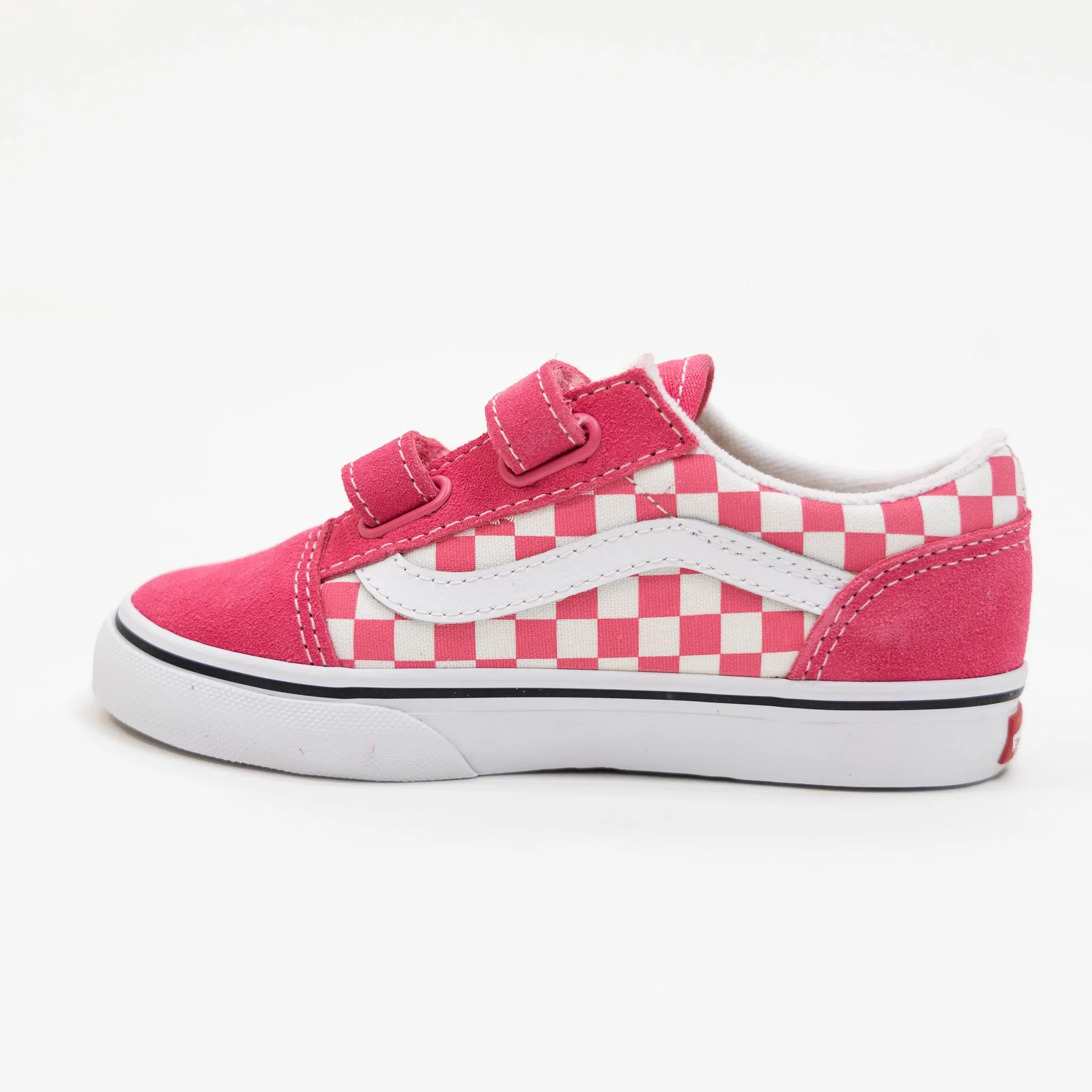 Vans Toddler & Kids Old Skool V - (Color Theory) Checkerboard Honeysuckle
