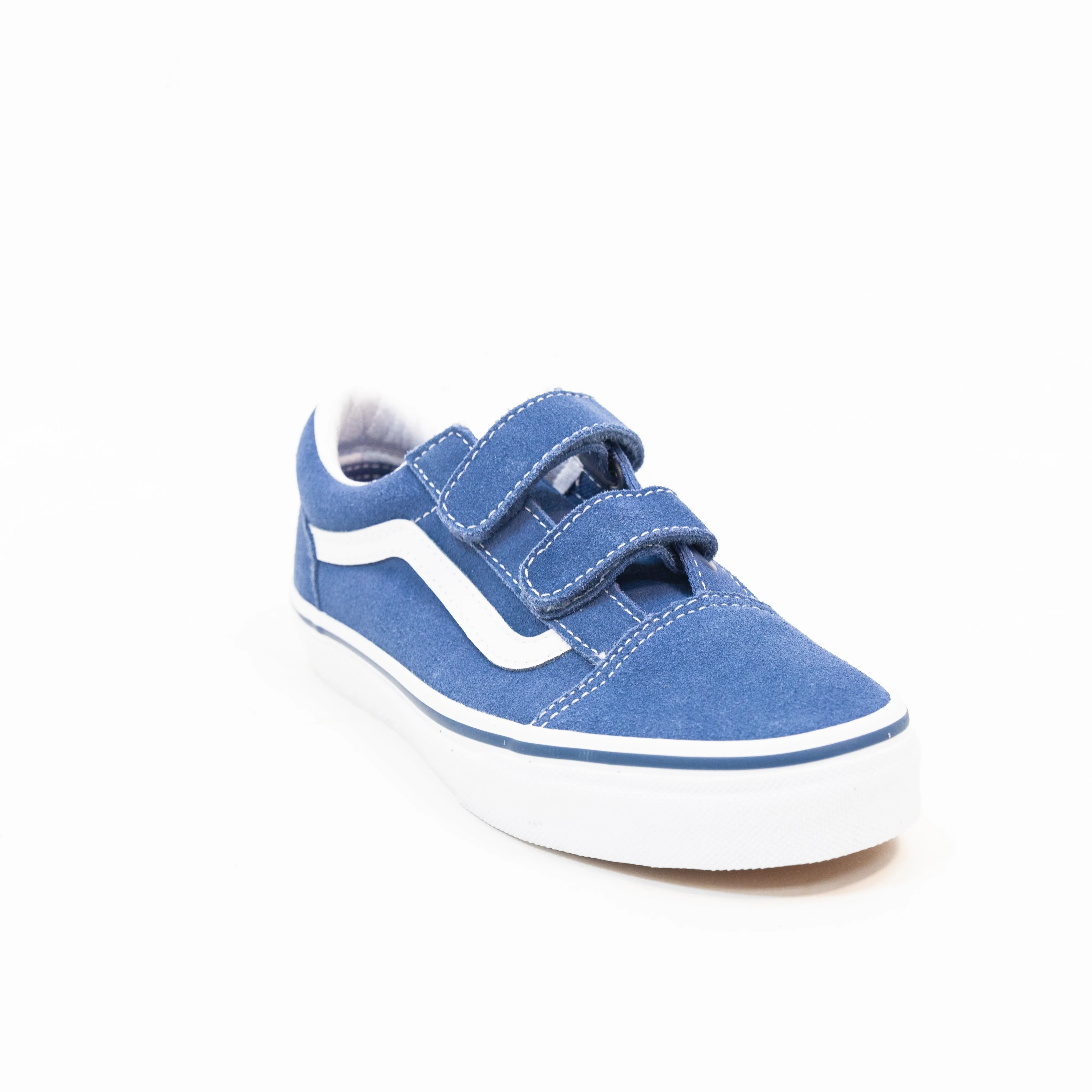 Vans Toddler and Kids Old Skool V - Suede Vintage Indigo