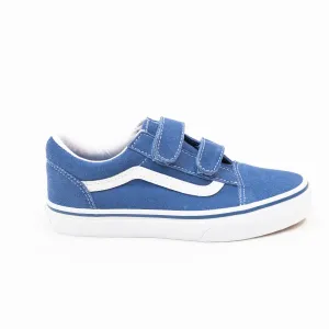 Vans Toddler and Kids Old Skool V - Suede Vintage Indigo