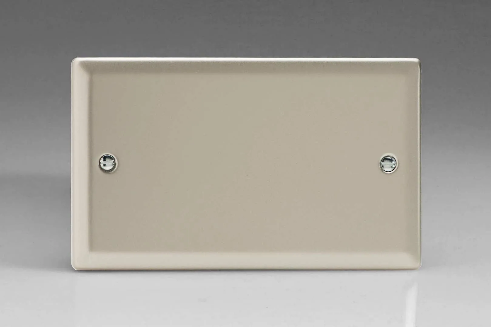 Varilight Double Blank Plate Satin Chrome XNDB