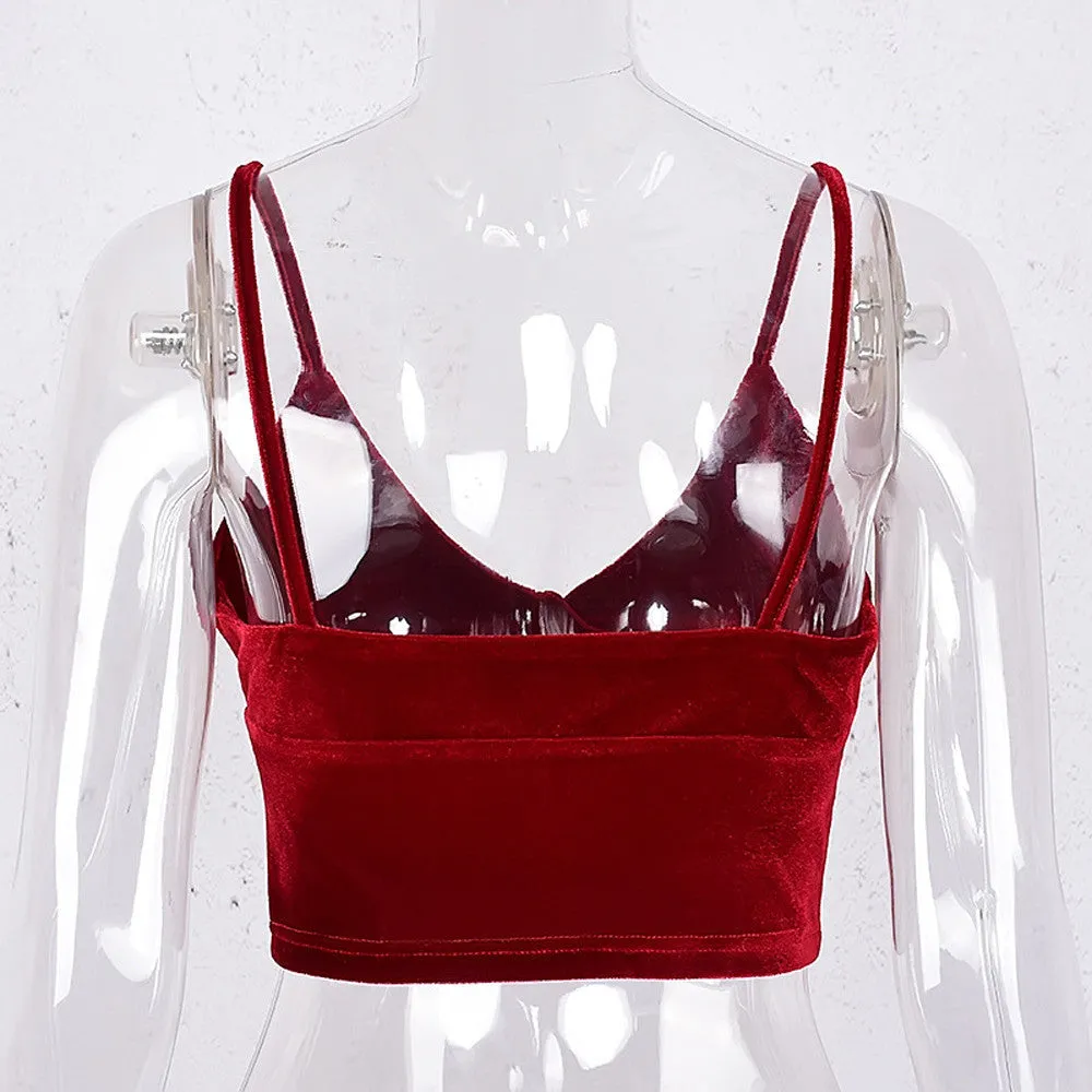 Velvet Bandage Crop Top