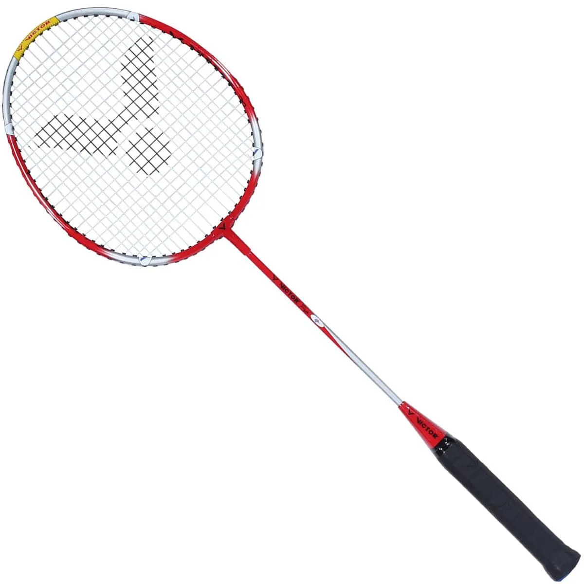 Victor Pro Badminton Racket - Red Silver