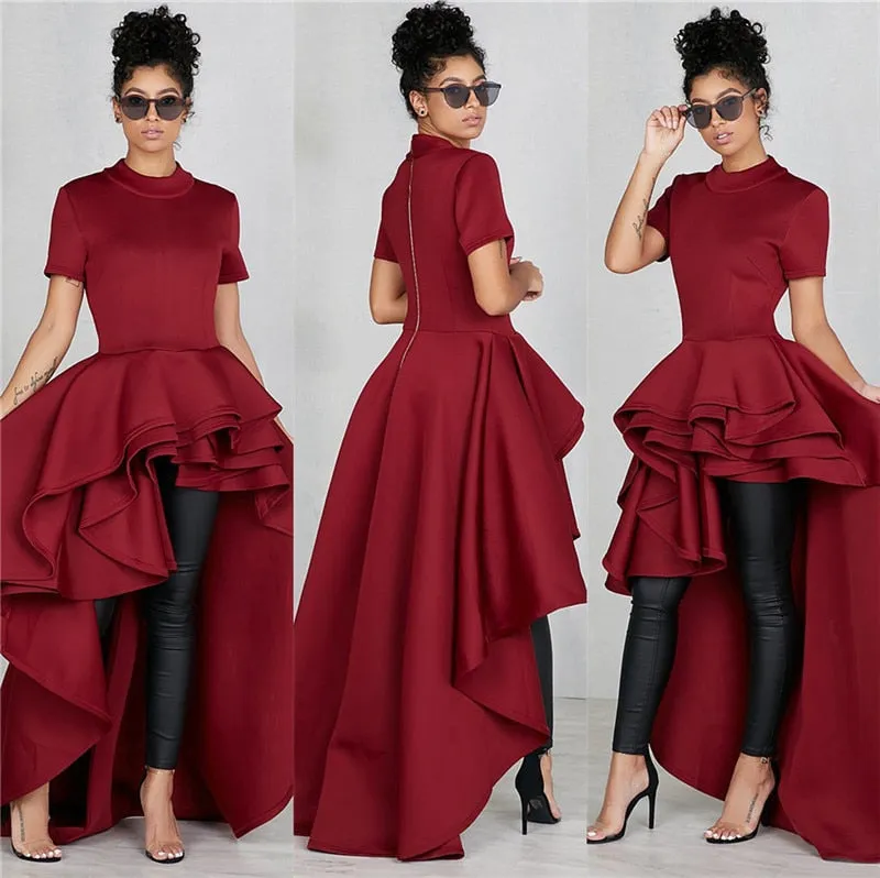 Vivian Vintage Asymmetrical Classic Elegant Dress