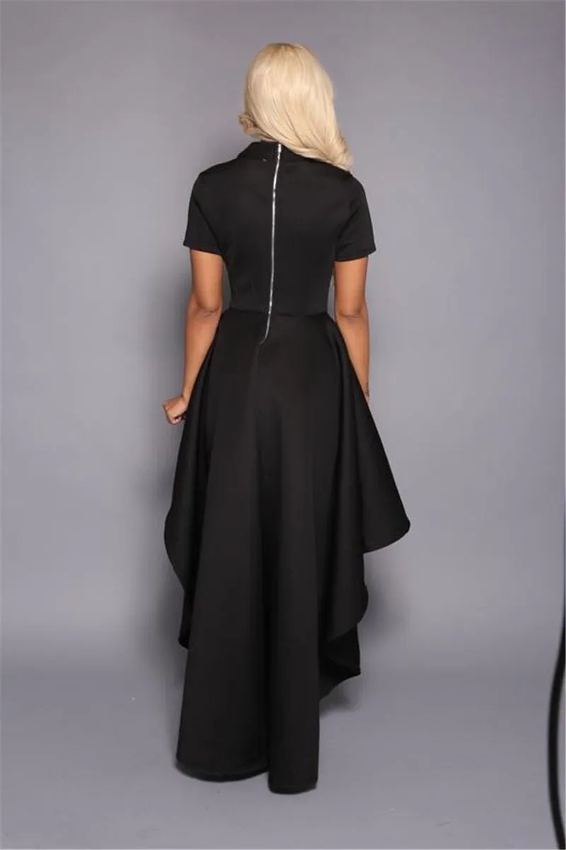 Vivian Vintage Asymmetrical Classic Elegant Dress