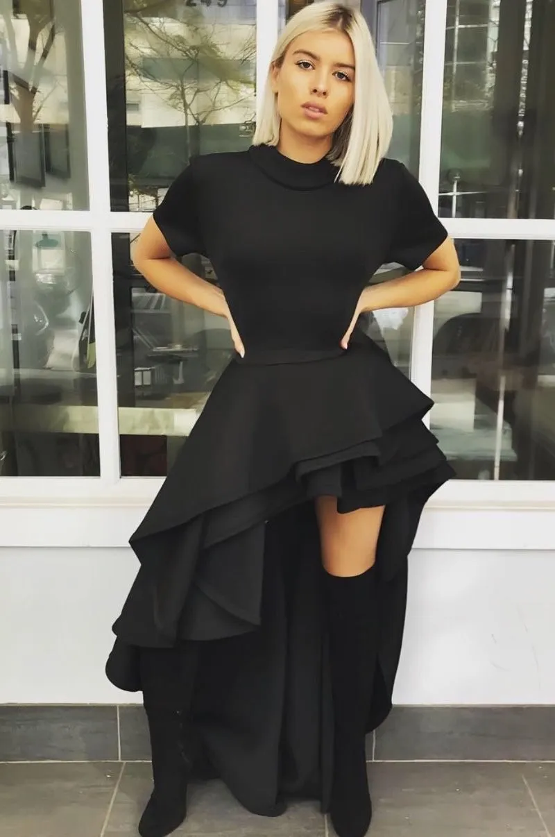 Vivian Vintage Asymmetrical Classic Elegant Dress