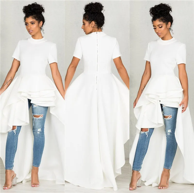 Vivian Vintage Asymmetrical Classic Elegant Dress