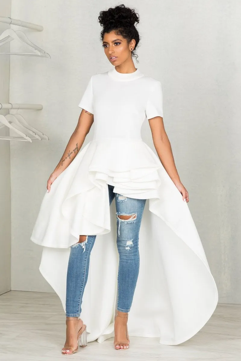 Vivian Vintage Asymmetrical Classic Elegant Dress