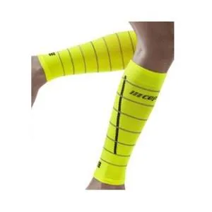W. Cep Reflective Run 4.0 Compression Sleeves - Neon Yellow