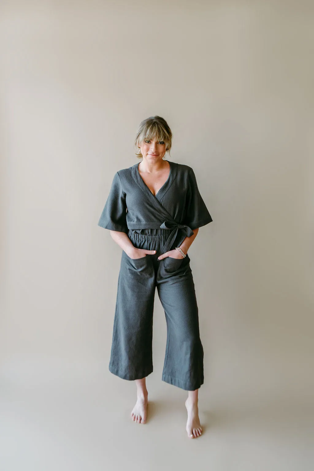 Waffle Jumpsuit Robe