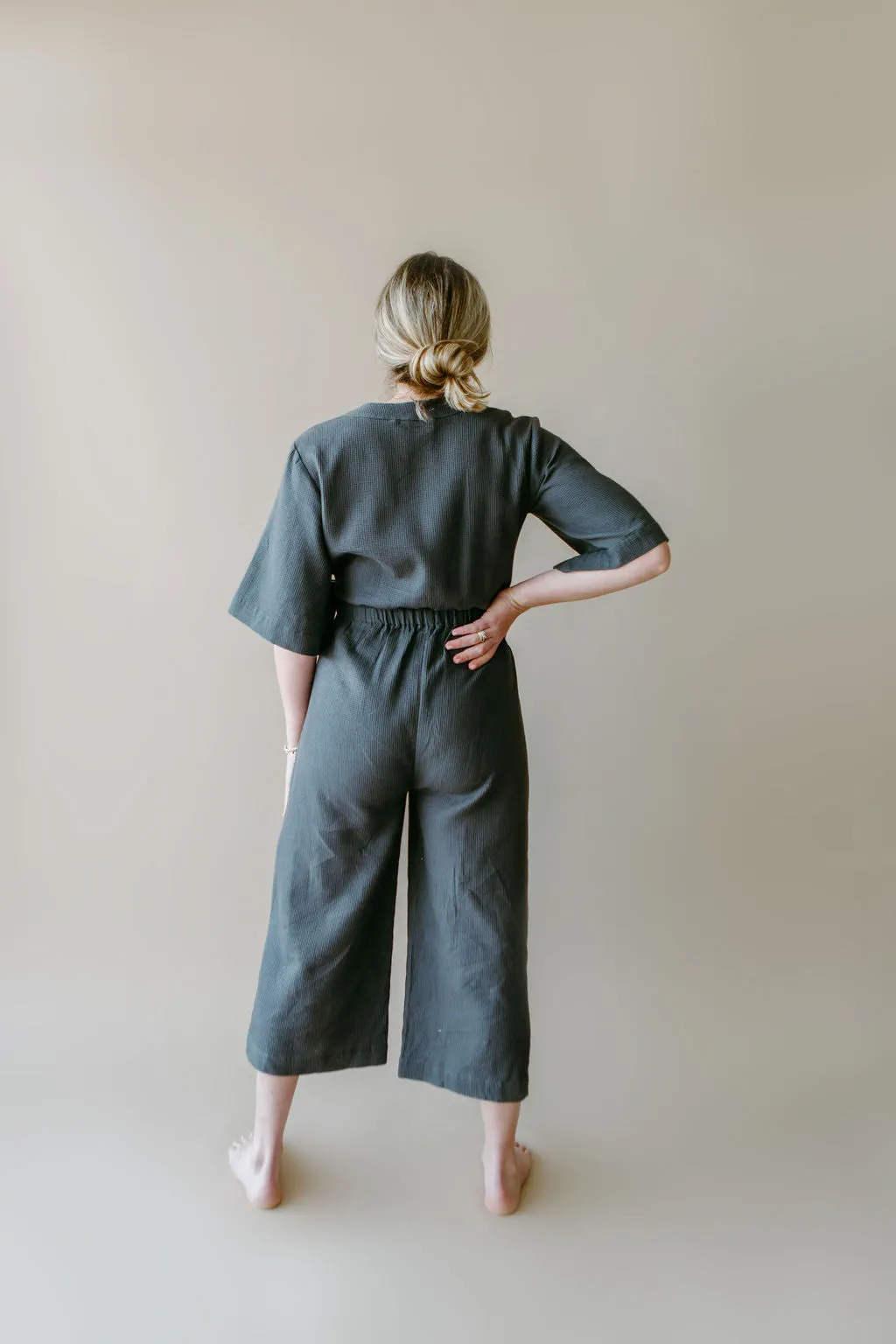 Waffle Jumpsuit Robe