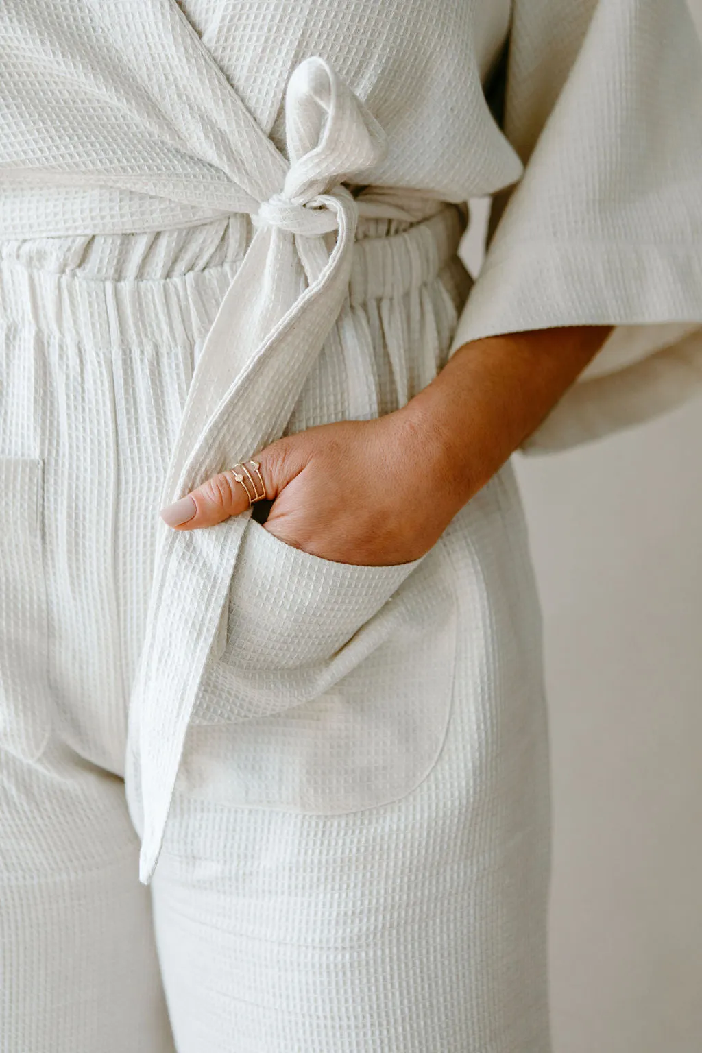 Waffle Jumpsuit Robe