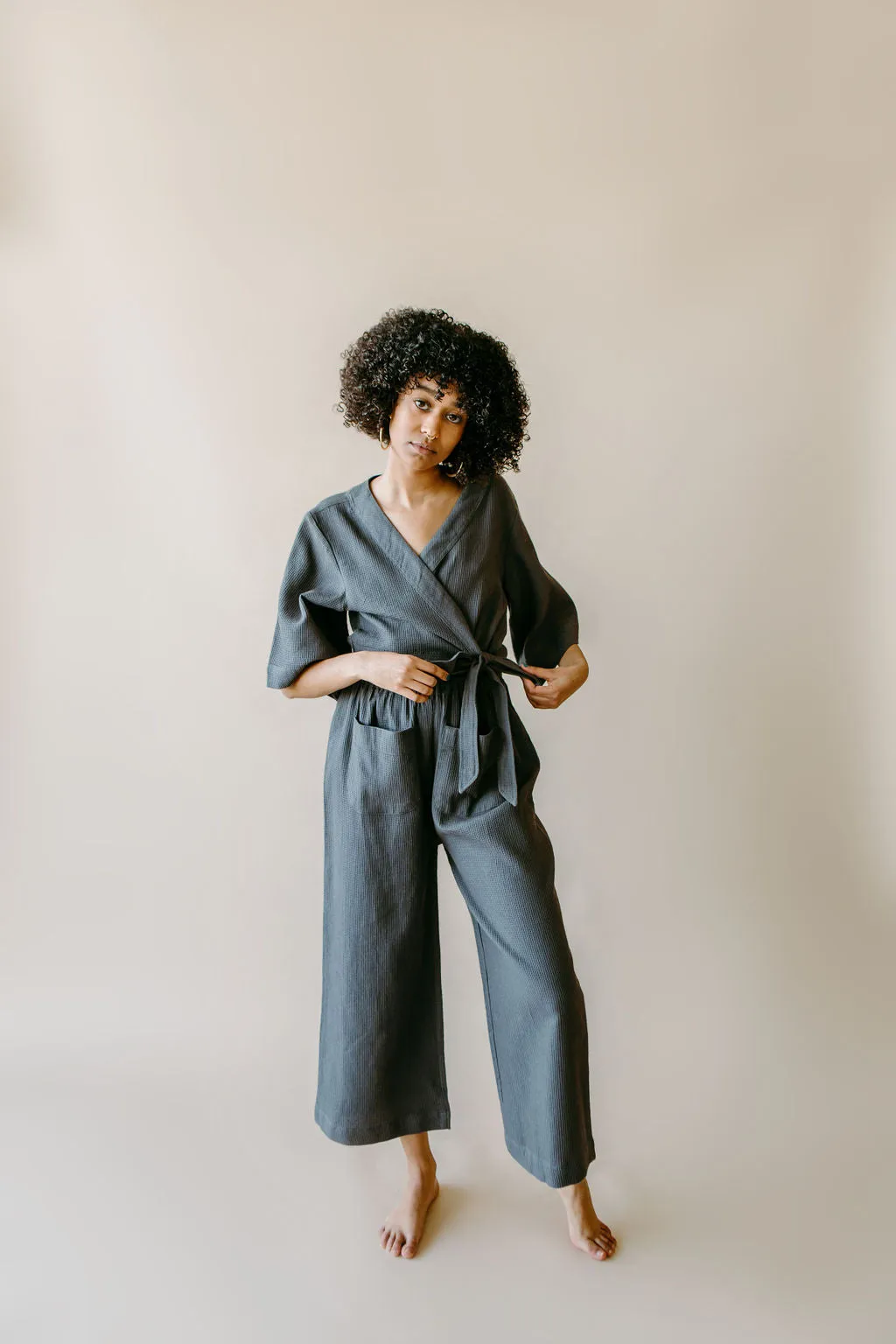 Waffle Jumpsuit Robe