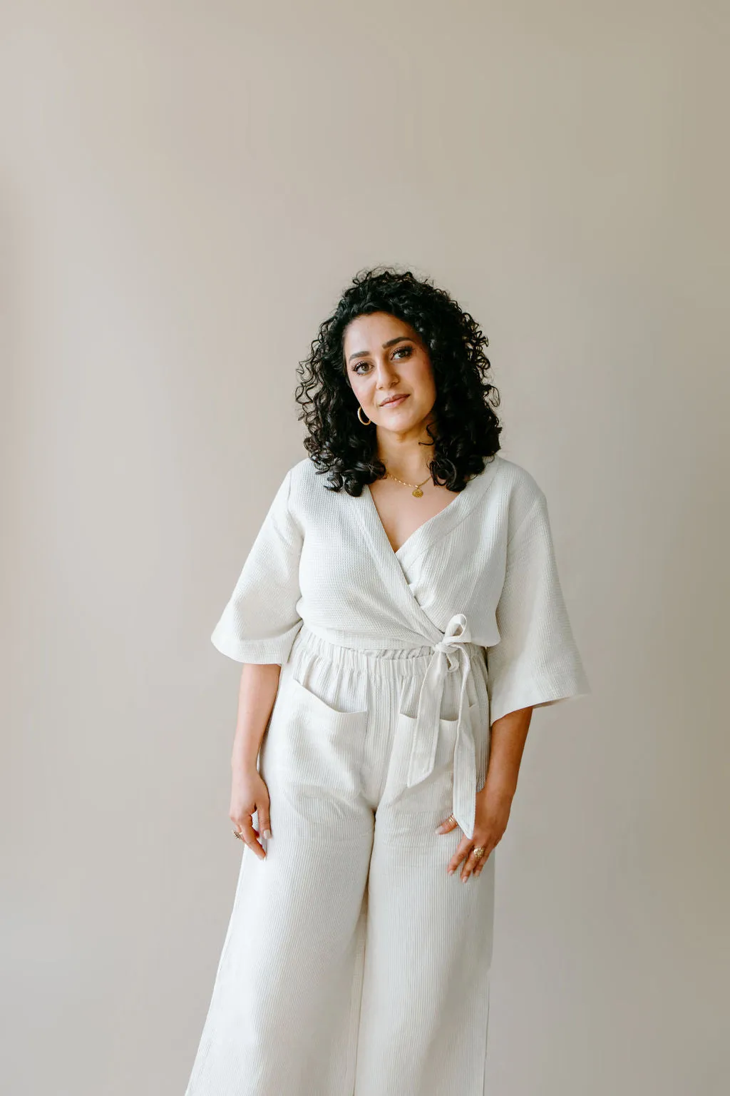 Waffle Jumpsuit Robe