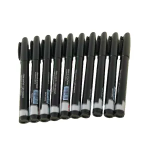 Waterproof Permanent Marker Pens with Fine Tip | Pack of 10