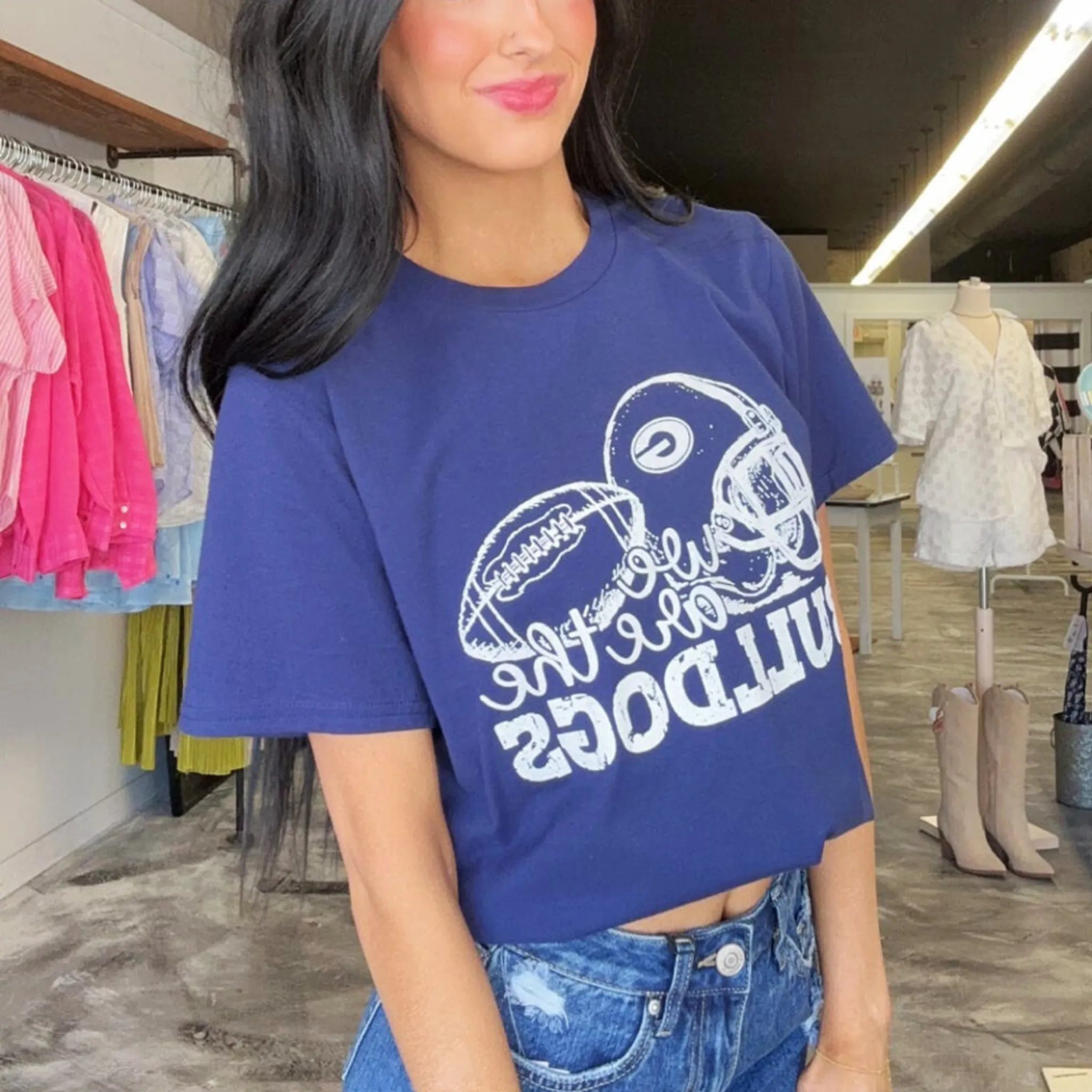 We Are The Bulldogs Navy Dri-Fit Shirt