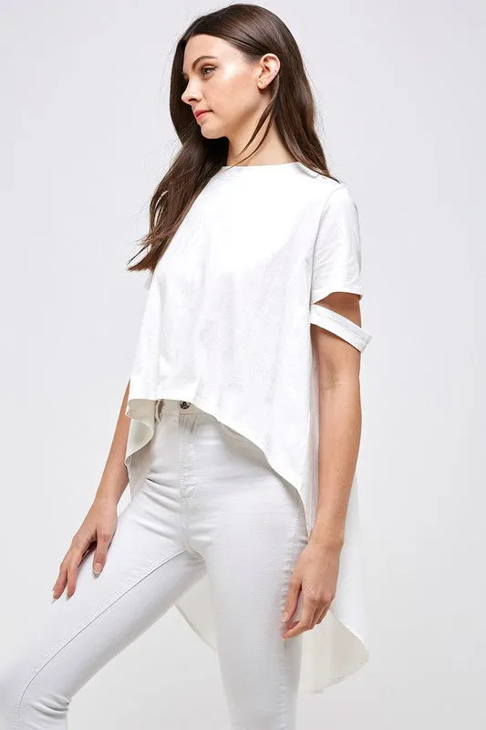 White High Low Top