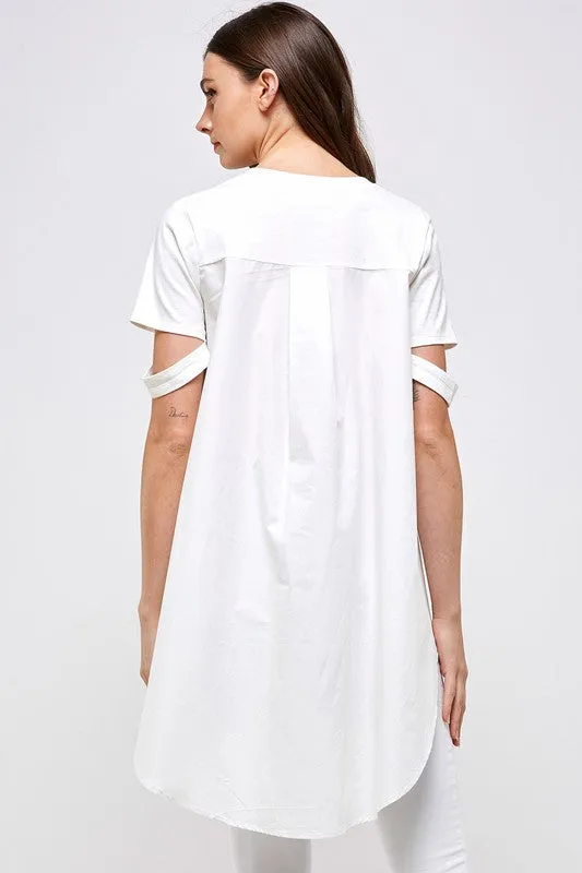 White High Low Top