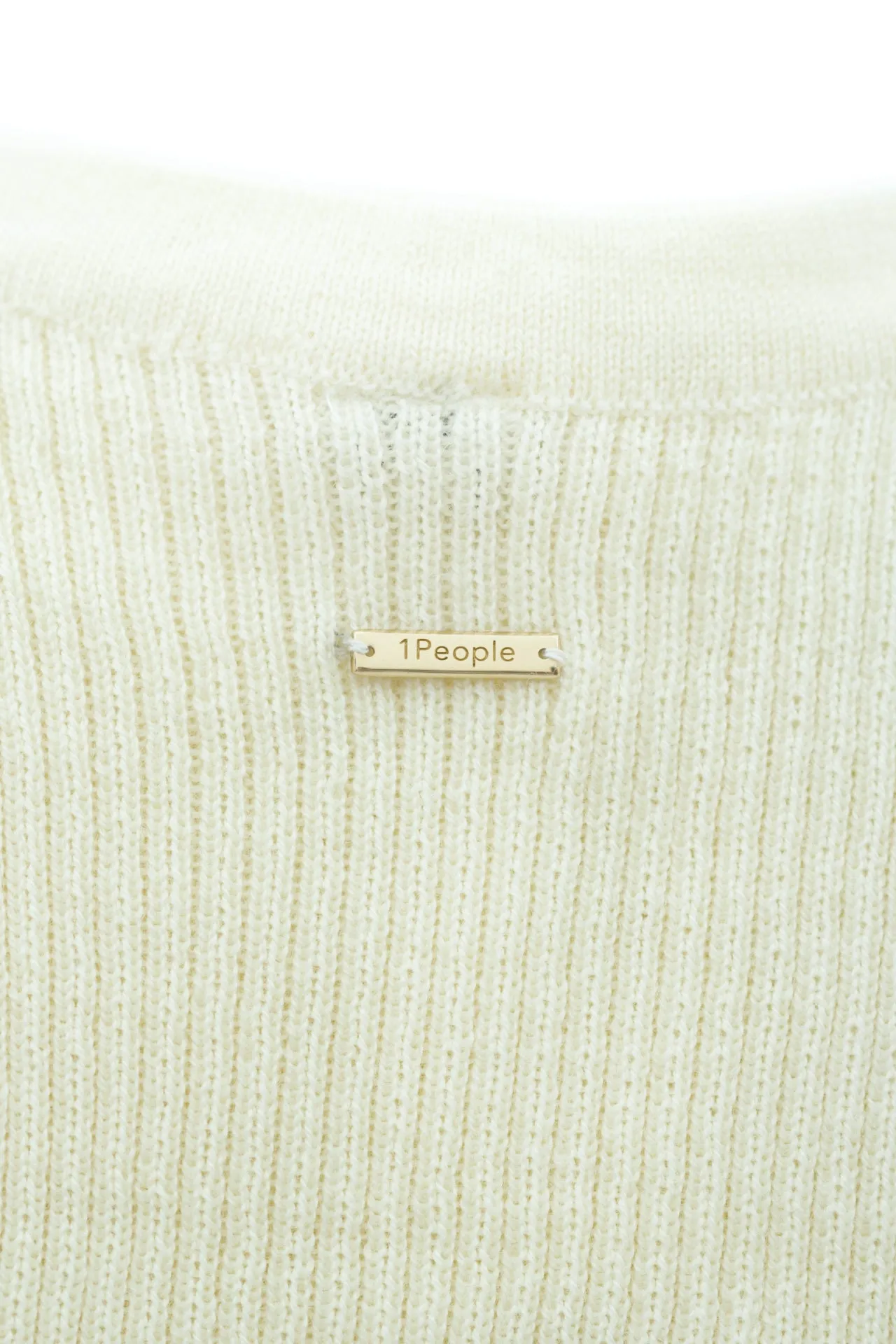 White Racer Knitted Top