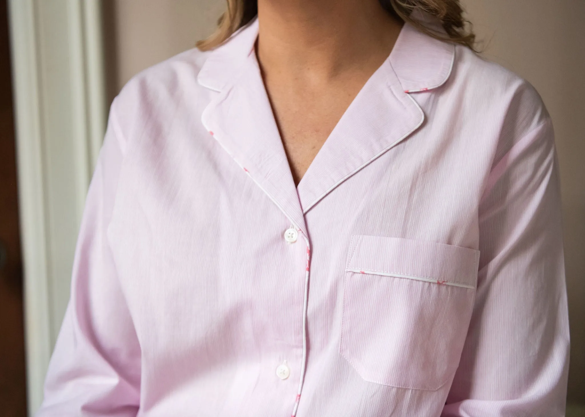 Women's Classic Pinstripe Pajama Set