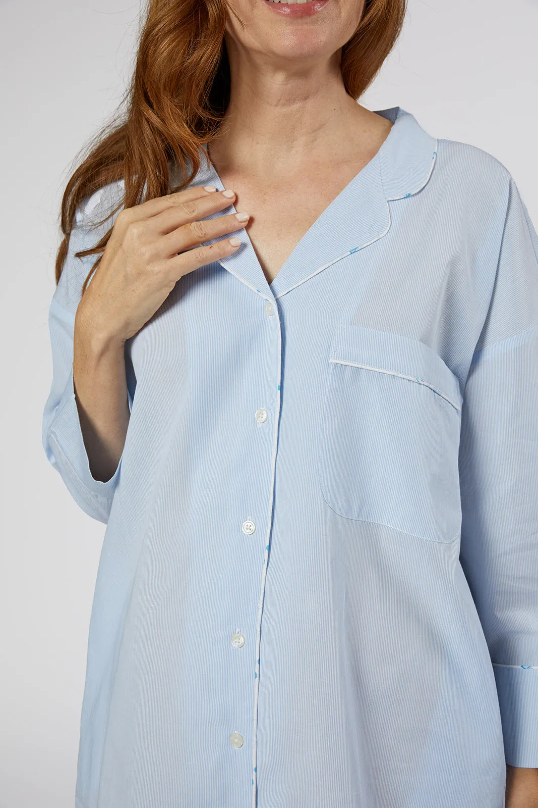 Women's Classic Pinstripe Pajama Set