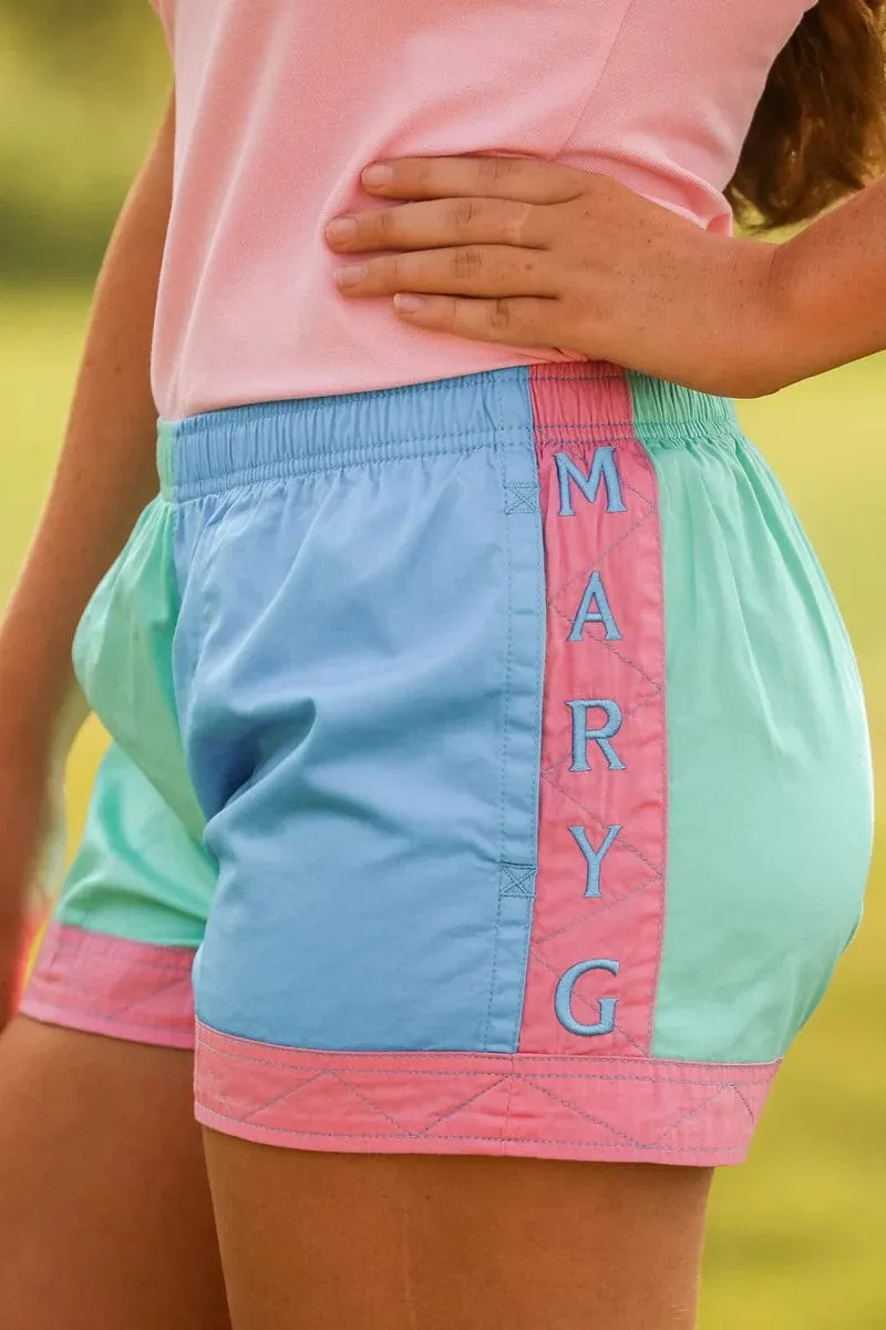 Womens Mary G Old School Harlequin Shorts