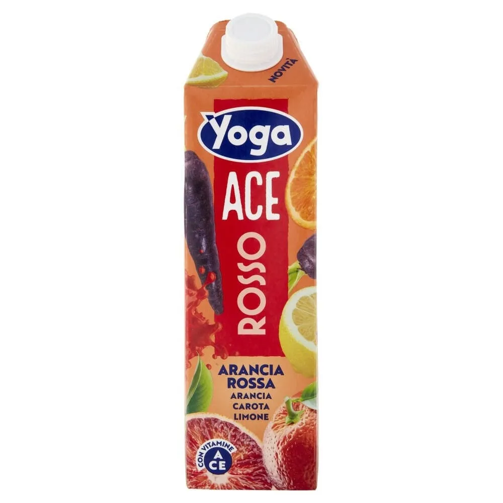 Yoga Nettare Ace Rosso Blutorangen-Karotten-Zitronen-Nektar 6x1L