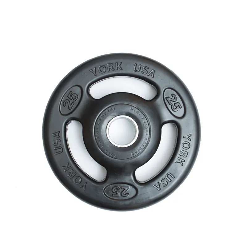 York Barbell | Olympic Plates - ISO-Grip Rubber Encased