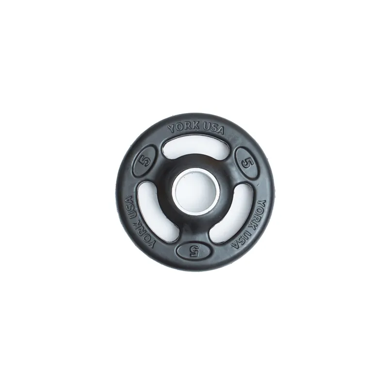 York Barbell | Olympic Plates - ISO-Grip Rubber Encased