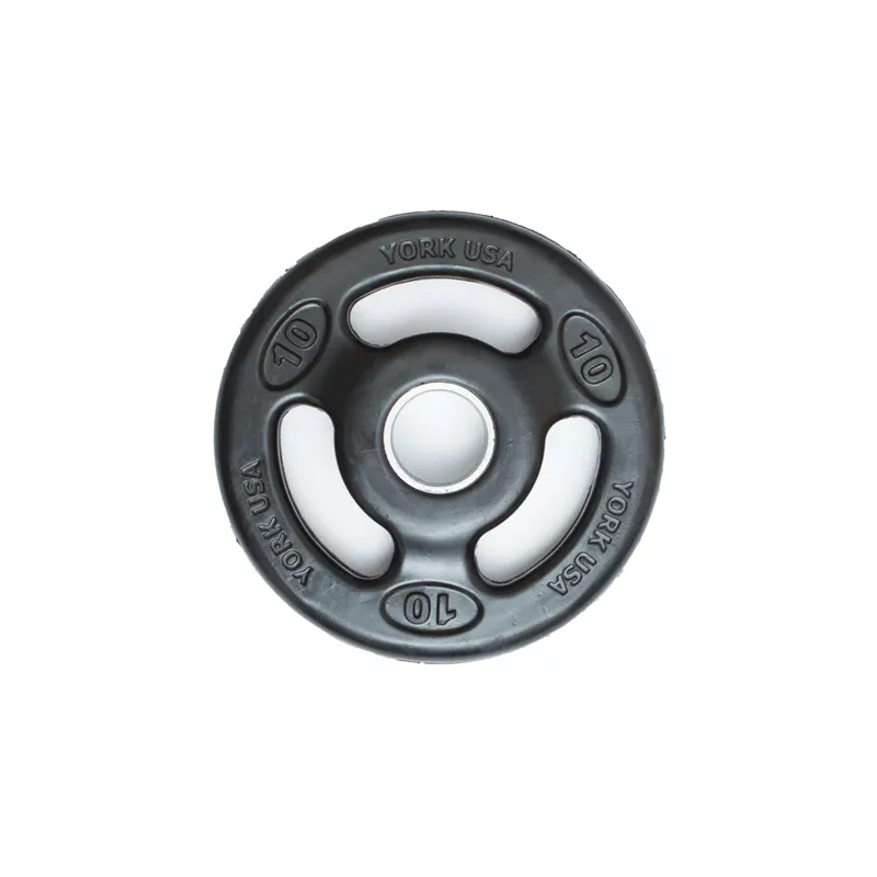 York Barbell | Olympic Plates - ISO-Grip Rubber Encased